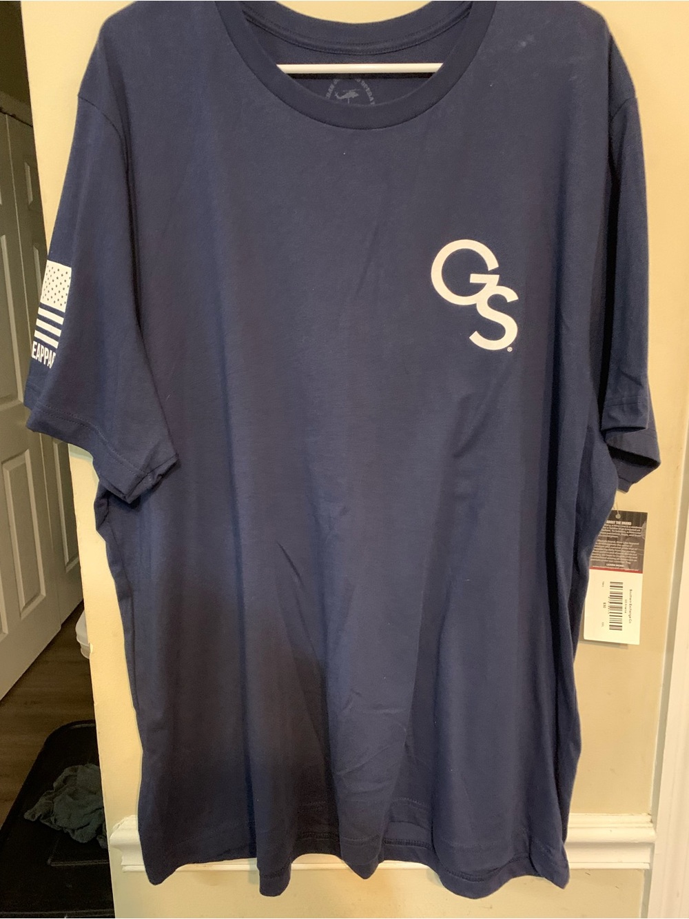 GS Logo Navy Short-Sleeve Crew Tee